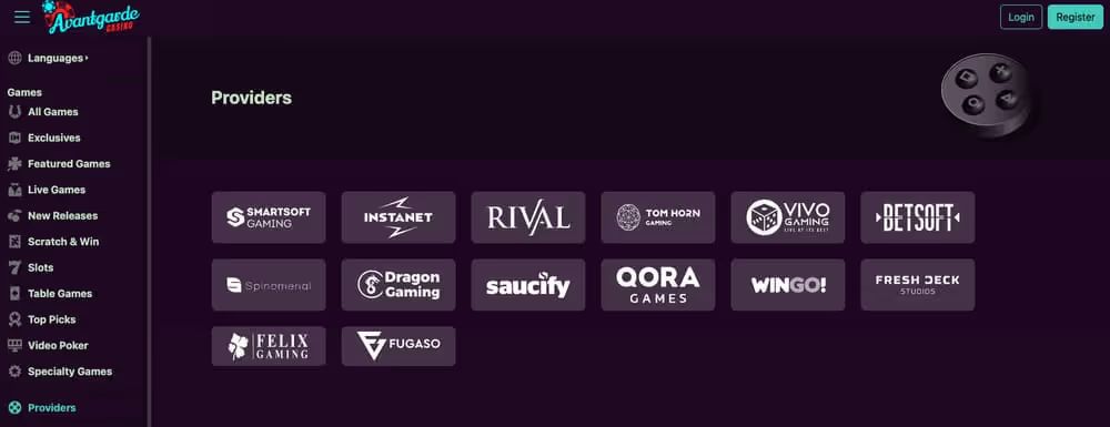 Avantgarde casino login