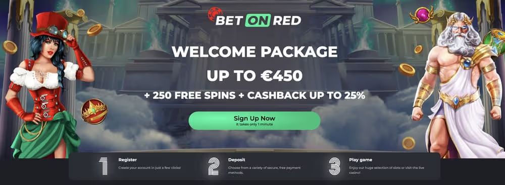 Interface de dépôt BetonRed montrant les méthodes de paiement