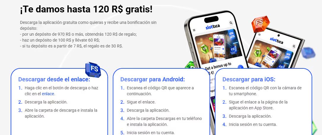 aplicación móvil Slottica