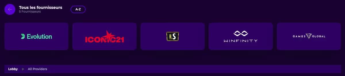 gambloria fournisseurs