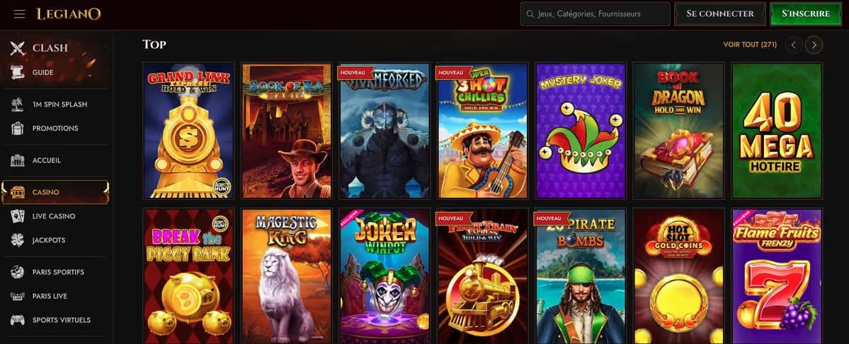 Legiano machines à sous