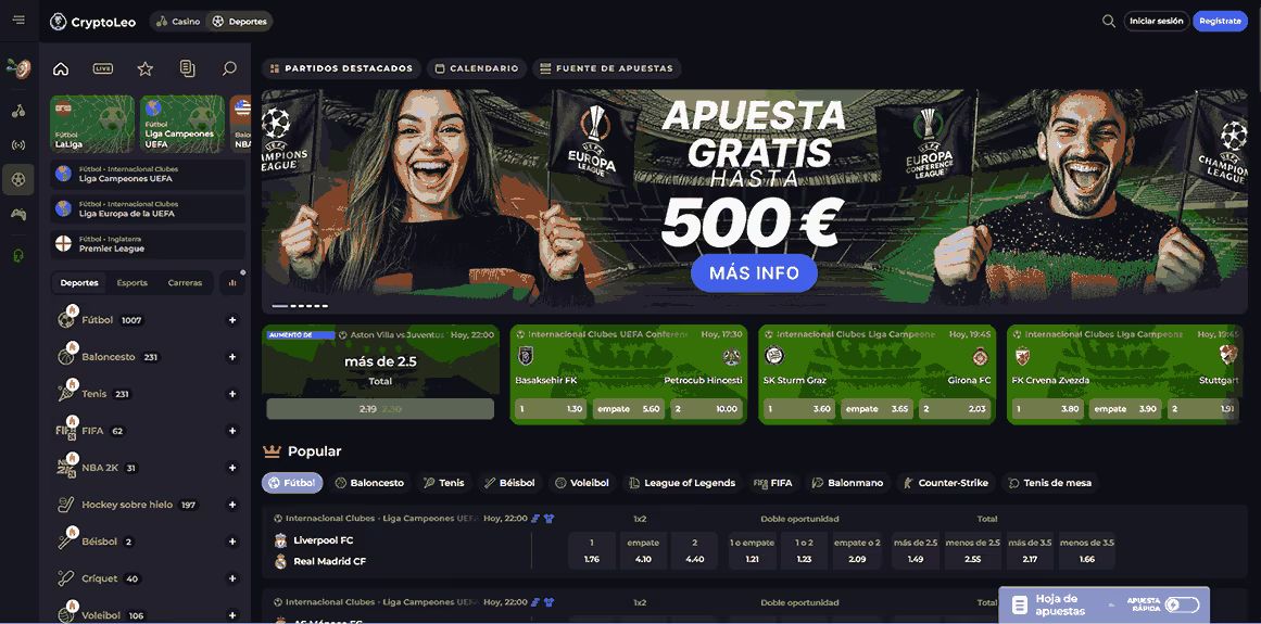 casa de apuestas cryptoleo