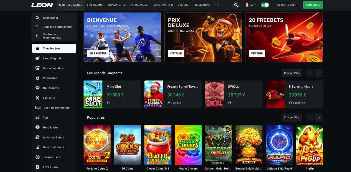 Leon Casino — Comment obtenir un code de free spins sur Leon Casino