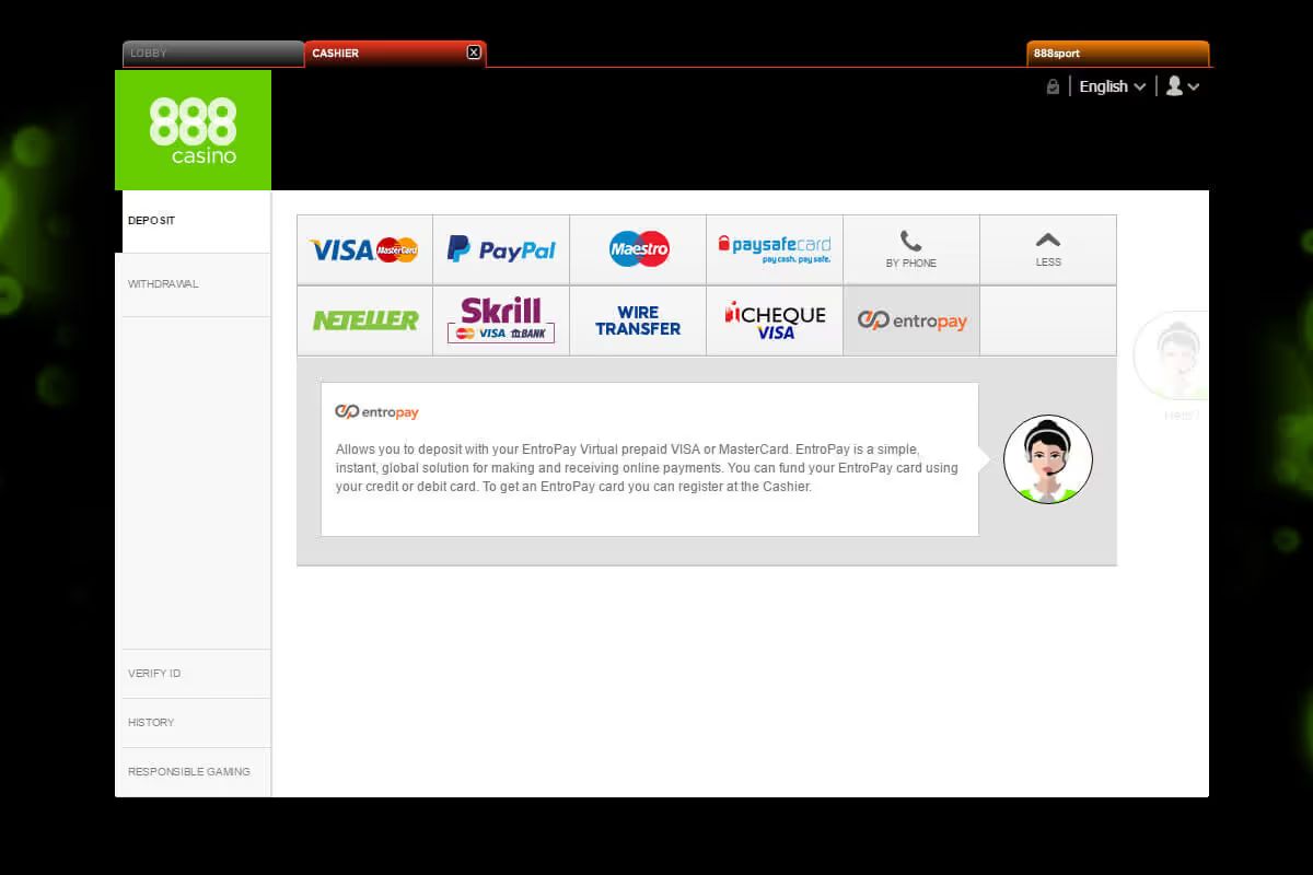 Entropay Deposit Casino