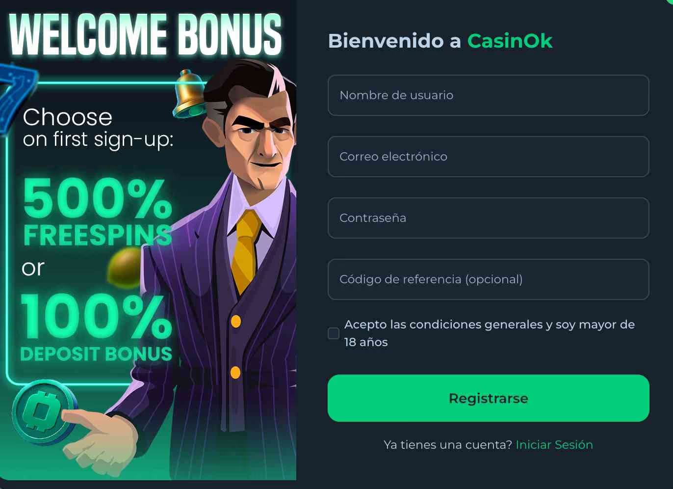CasinOK Bonos y Códigos Promocionales Agosto 2026