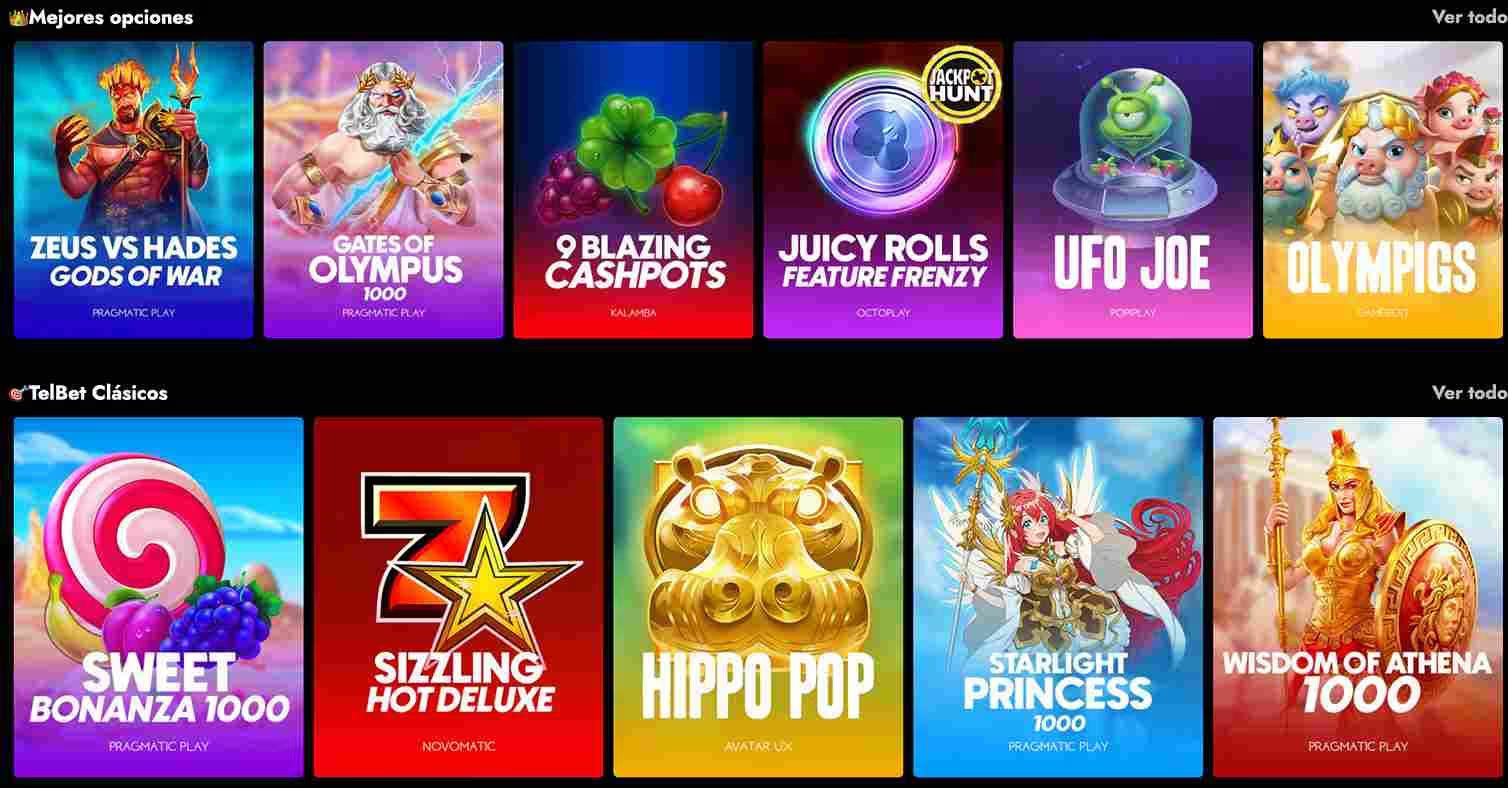 juegos en telbet casino