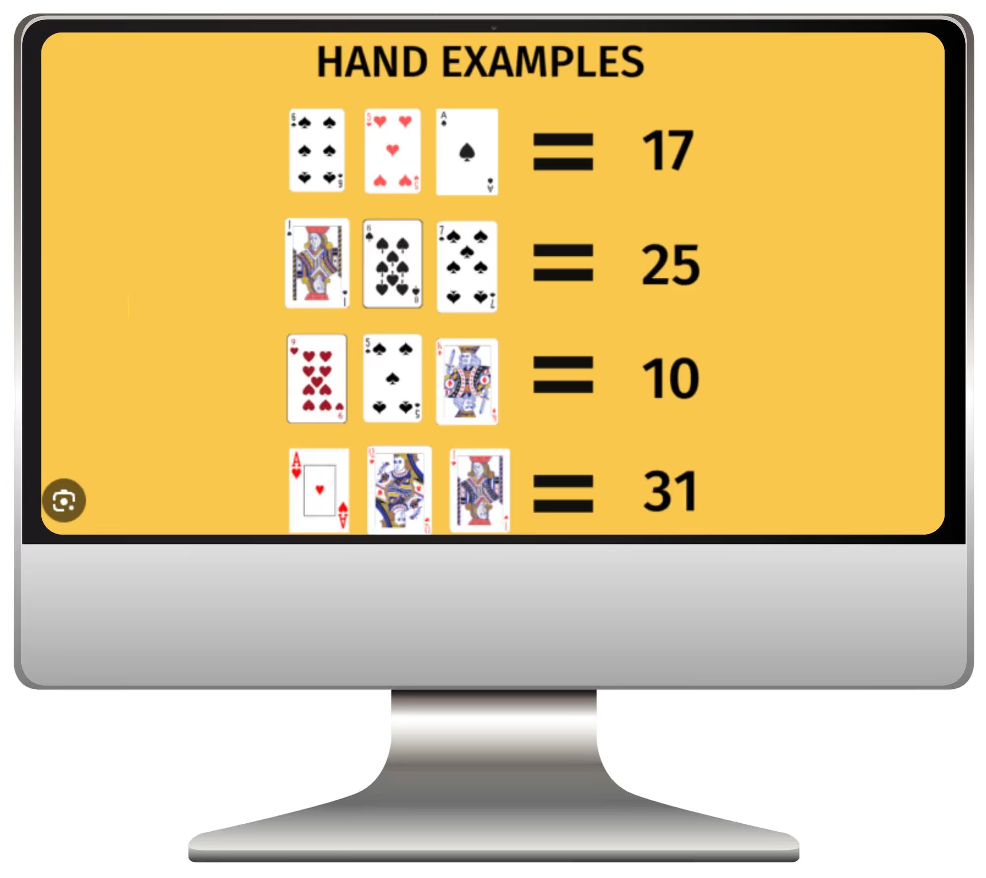 مثال على النتيجة