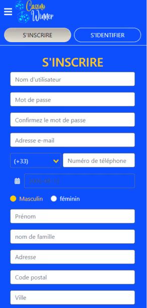 Casino Winner Inscription