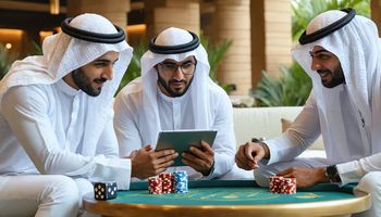 لاعب يستخدم هاتفاً مع رموز بتكوين ونرد كازينو، يوضح صعود كازينوهات العملات الرقمية بدون KYC ومخاطر التحقق المفاجئ عند السحب 2024–2025