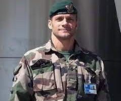 Christophe Valeau en uniforme commando marine