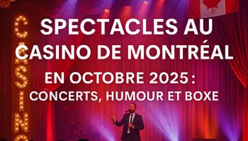 Spectacle en lumière au Cabaret du Casino de Montréal, ambiance festive et typiquement canadienne.