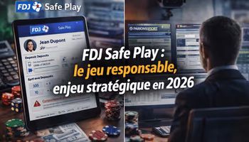 DJ Safe Play programme jeu responsable casino en ligne Europe 2026 illustration éditoriale