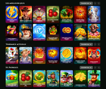 Les jeux disponibles sur Goldzino Casino