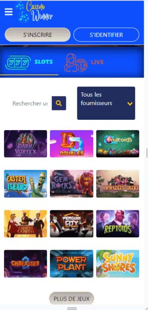 Casino Winner graphisme