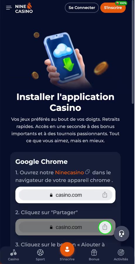Nine casino fr