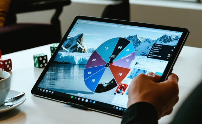 مقدم ألعاب مباشر يدير عجلة أموال ضخمة بتصميم قطبي في لعبة Ice Fishing الجديدة من Evolution.