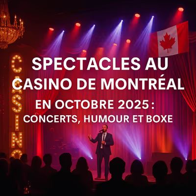 Spectacle en lumière au Cabaret du Casino de Montréal, ambiance festive et typiquement canadienne.