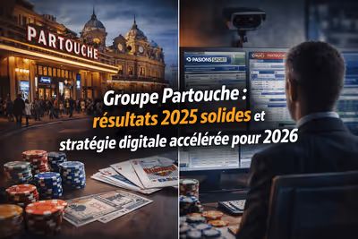 Groupe Partouche résultats 2025 stratégie digitale casino Europe