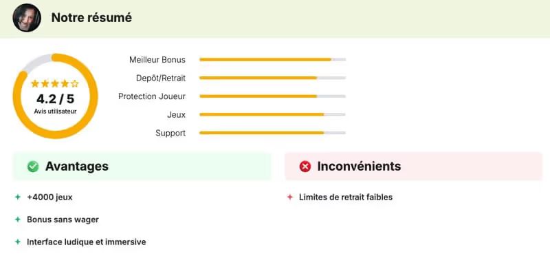 avis de casino notre résumé