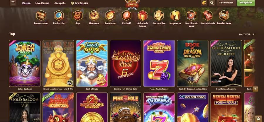 My empire casino bonus
