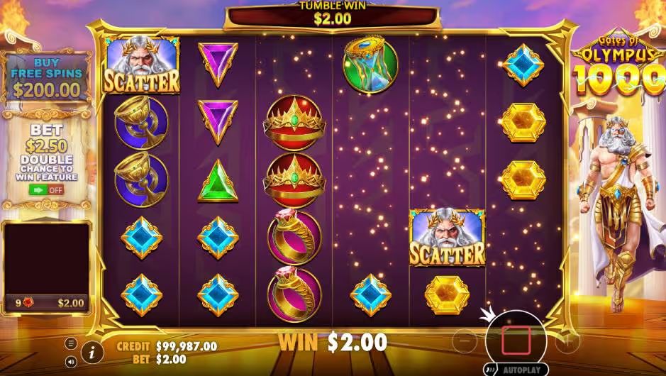 Gates of Olympus 1000 Slot Tumble game